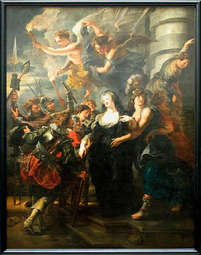 La Reine s'enfuit de la ville de Blois [La GALERÍA del Palacio de Luxemburgo]