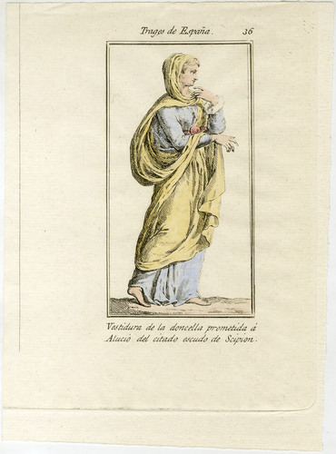 Vestidura de la doncella prometida á Alucio del citado escudo de Scipion