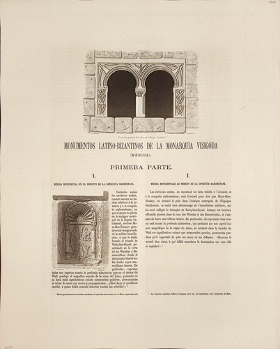 Badajoz. Mérida. Fenestra gemela del atrio del duque Claudio ?