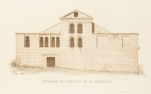 Toledo. Fachada del testero de la sinagoga de Santa María la Blanca 