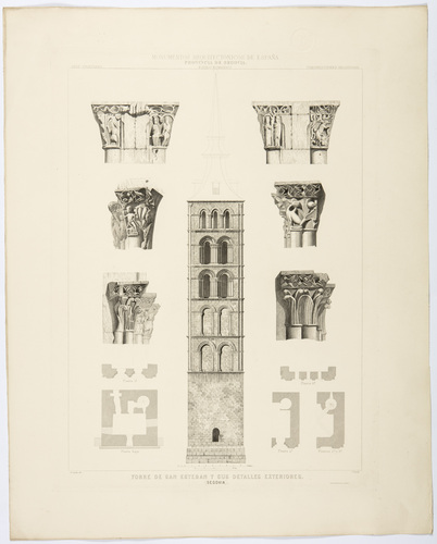 Segovia. Torre de San Esteban y sus detalles exteriores