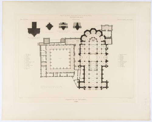 León. Planta de la catedral