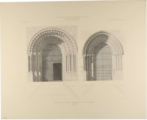 Zamora. Toro. Portadas del Norte y Mediodía de la Colegiata 