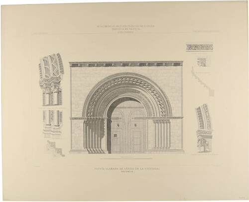 Valencia. Puerta llamada de Lérida en la Catedral