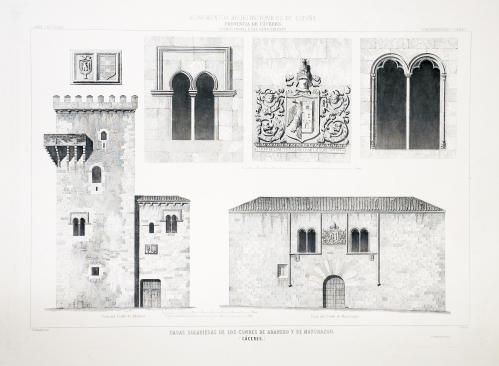 Cáceres. Casas solariegas de los condes de Adanero y de Mayorazgo 