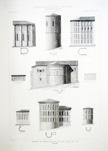 Toledo. Ábsides de varias iglesias de los siglos XIV y XV