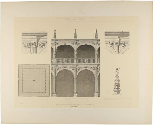 Salamanca. Patio del Colegio del arzobispo, hoy de Irlandeses