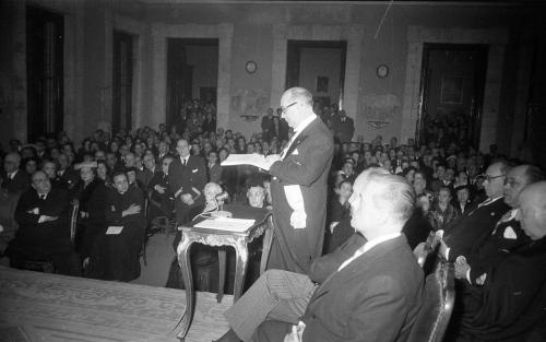 JOSÉ IBÁÑEZ MARTÍN. SU INGRESO EN LA ACADEMIA DE BELLAS ARTES. 