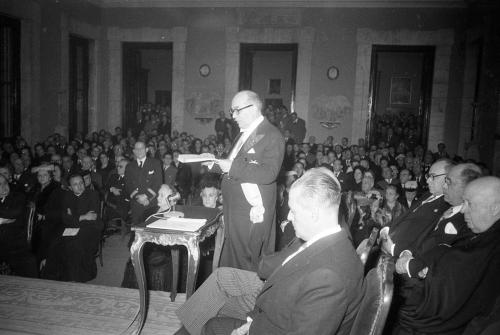 JOSÉ IBÁÑEZ MARTÍN. SU INGRESO EN LA ACADEMIA DE BELLAS ARTES. 