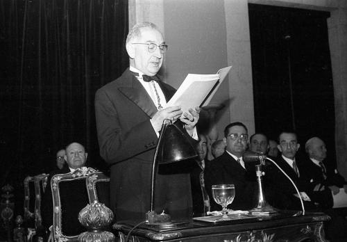 JOAQUÍN MARÍA NAVASCUES JUAN. DIRECTOR DEL MUSEO ARQUEOLÓGICO NACIONAL SU INGRESO EN LA ACADEMIA DE BELLAS ARTES