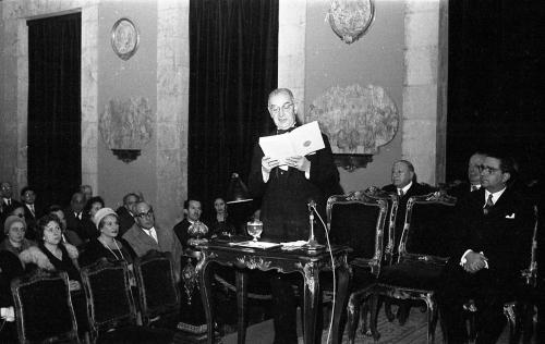 JOAQUÍN MARÍA NAVASCUES JUAN. DIRECTOR DEL MUSEO ARQUEOLÓGICO NACIONAL SU INGRESO EN LA ACADEMIA DE BELLAS ARTES