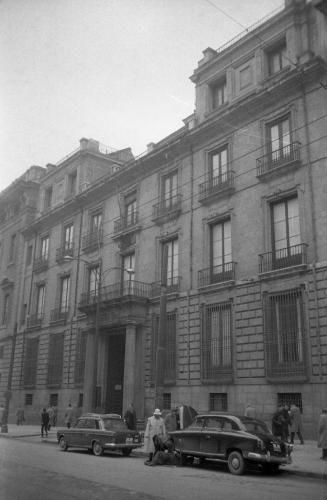 FACHADA DE LA REAL ACADEMIA DE BELLAS ARTES DE SAN FERNANDO