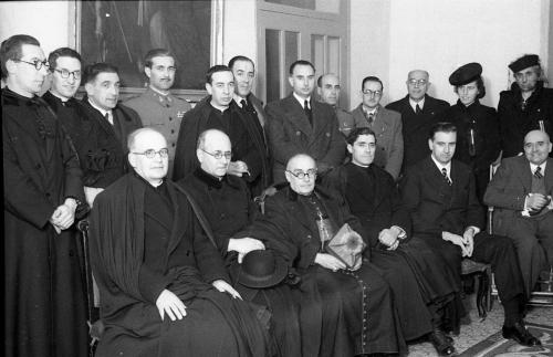 PRIMADO PLA Y DENIEL EN LA ACADEMIA DE BELLAS ARTES CON MOTIVO DEL IV CENTENARIO DE SAN JUAN DE LA CRUZ. 