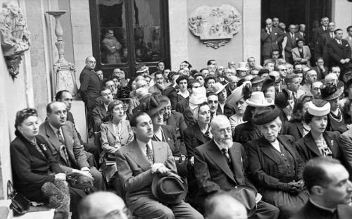 ACTO DE NOMBRAMIENTO DE ELÍAS SALVERRÍA ICHAURRANDIETA COMO ACADÉMICO DE LA REAL ACADEMIA DE BELLAS ARTES DE SAN FERNANDO