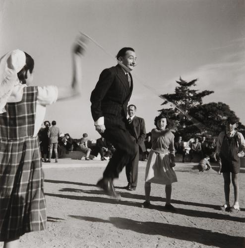 Dalí en el parque Güell. (Barcelona)