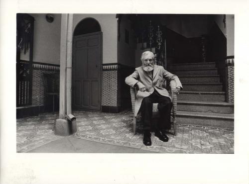 Antonio López Torres en su casa de Tomelloso.