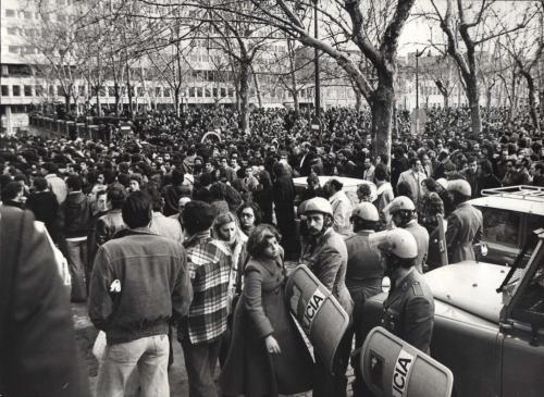 Manifestación de profesores universitarios