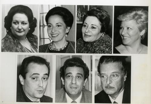 Los cantantes líricos Montserrat Caballé, Teresa Berganza, Victoria de los Ángeles, Pilar Lorengar, José Carreras, Plácido Domingo y Alfredo Kraus galardonados con el Premio Príncipe de Asturias de las Artes