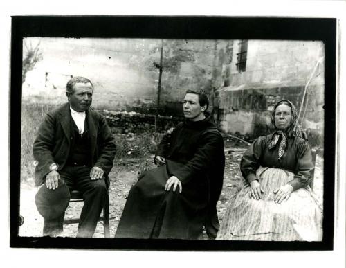 Los padres del novicio en el Monasterio de Silos