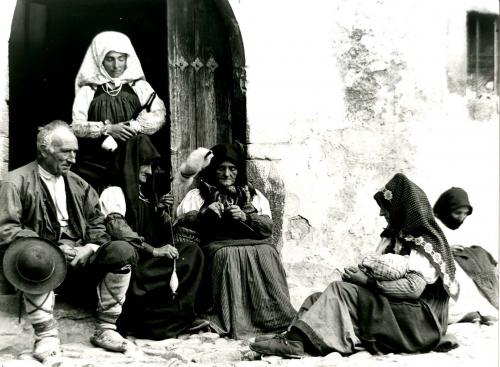 Grupo de campesinos de Huesca