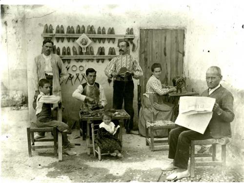 Taller de zapatería de Pedro Maeso Catalán (Manzanares)