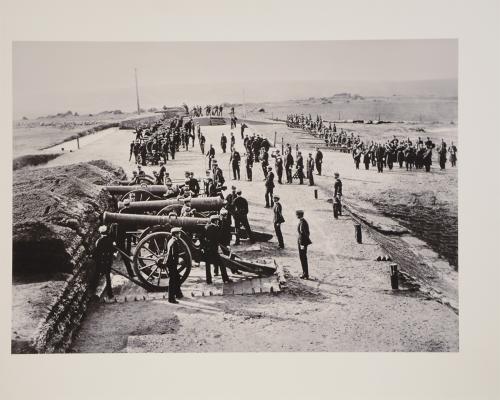 Pruebas de tiro en la Academia de Artillería de Segovia