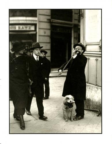 Violinista con perro