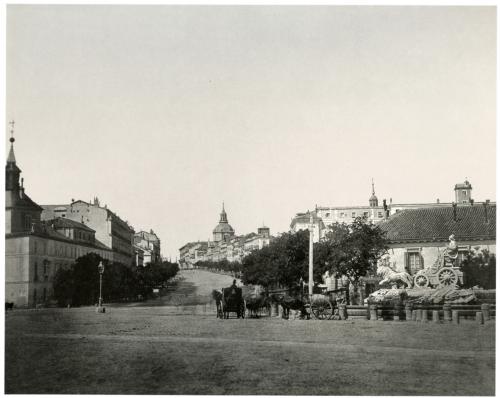 Fuente de la Cibeles y calle de Alcalá (Madrid)