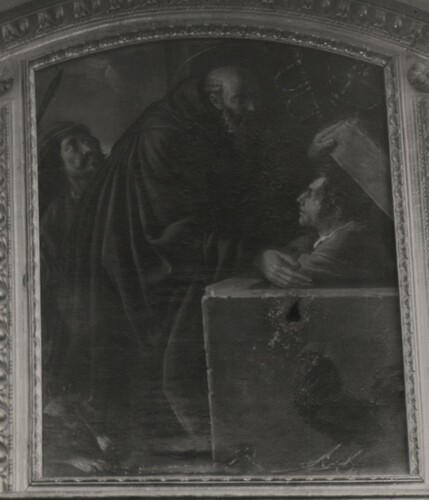 Pintura en Altar de la Cogolla