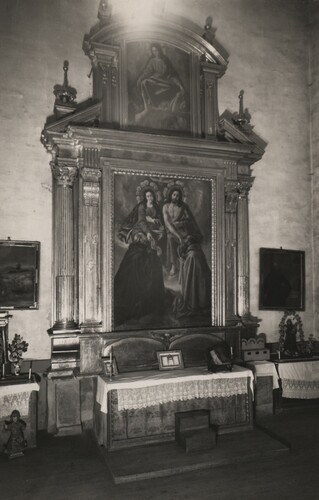 San Benito y San Miguel (Plano general pintura y altar)
