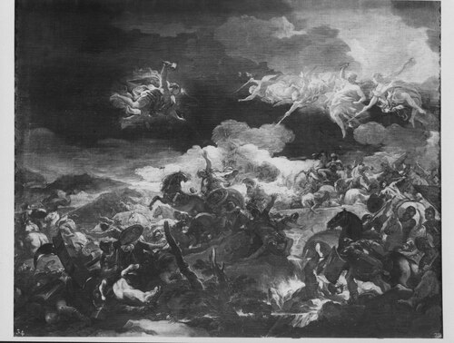 La derrota de Sísara pintura de Luca Giordano