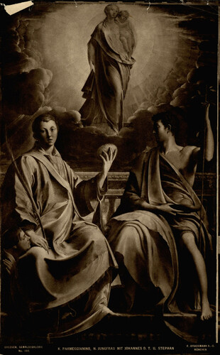 María con San Esteban y San Juan Bautista