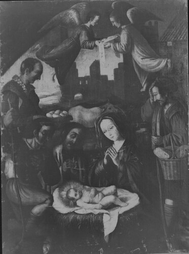 Lienzo de <i>Adoración de los pastores</i>, casa de los Golfines (Cáceres)