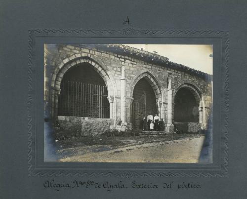 Alegria-Dulantzi (Álava). - Ermita de Nuestra Señora de Ayala. Exterior del pórtico. 