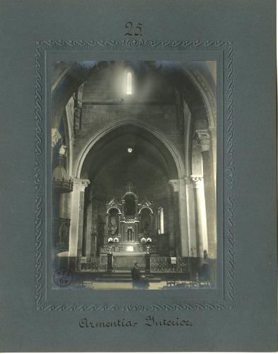 Armentia (Álava). - Iglesia de San Andrés. Interior.