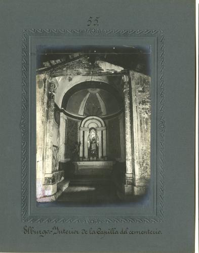 Elburgo (Álava). - Interior de la capilla del cementerio.