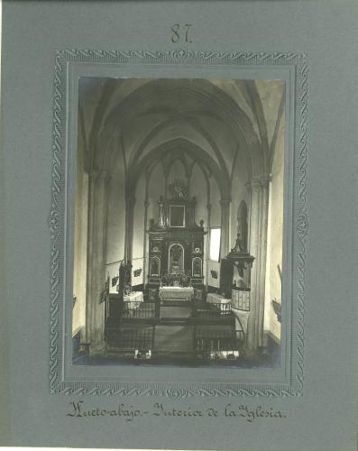 Hueto Abajo (Álava). - Interior de la Iglesia de San Vicente. 