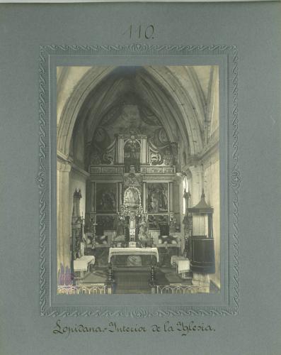 Lopidana (Álava). - Interior De la Iglesia de la Purificación de Nuestra Señora. 