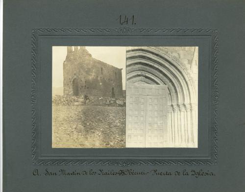 A. San Martín de los Frailes. - B. Obécuri. Puerta De la Iglesia de San Juan Bautista. 