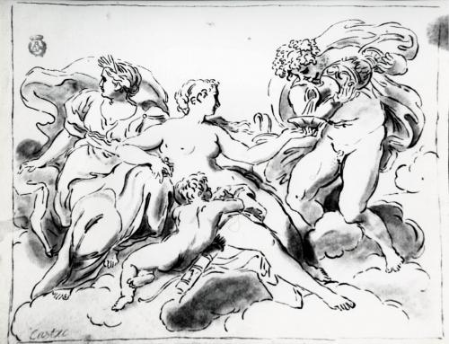 Estudio de Venus, Ceres, Baco y Cupido (Carlo Maratti)