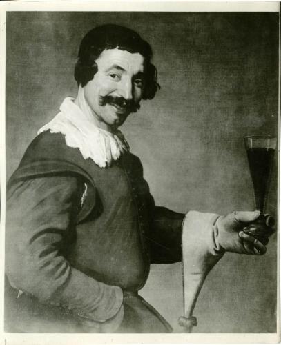 Hombre con un vaso de vino (Velázquez, taller)