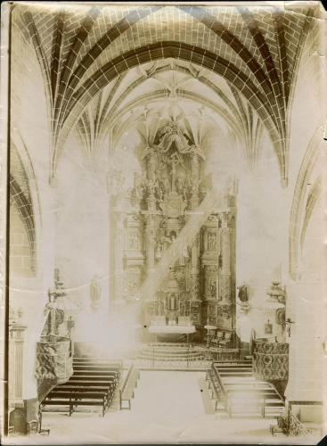 NAVARRA:  Aoiz: Retablo de la Iglesia de San Miguel