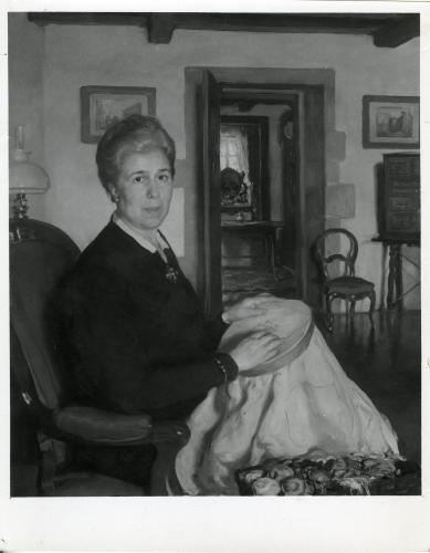 Retrato de la esposa del autor, Dª Carmen Castro (Álvarez de Sotomayor)