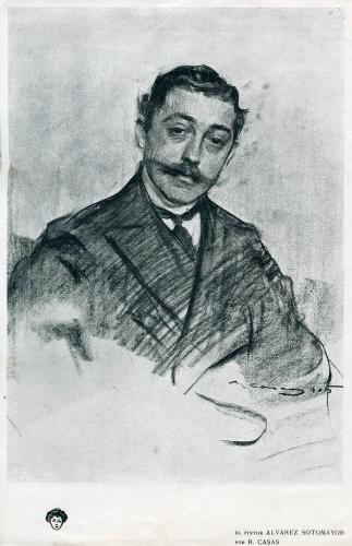 El pintor Álvarez de Sotomayor por Ramón Casas
