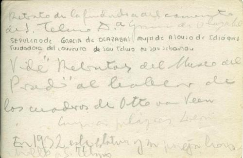 Dª Gracia de Olazábal, fundadora del Convento de San Telmo en San Sebastián - Donostia