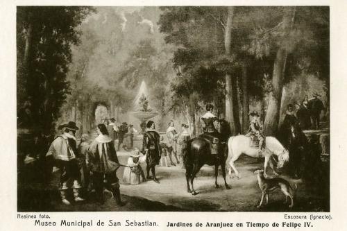 Jardines de Aranjuez en tiempo de Felipe IV (Ignacio Escosura)
