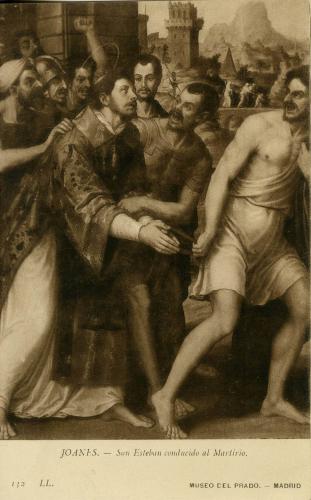 San Esteban conducido al martirio (Juan de Juanes)