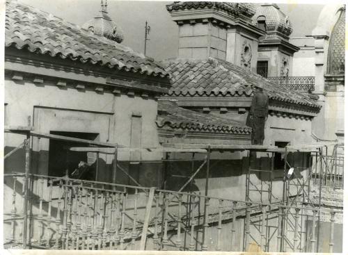 Palacio de Goyeneche. Obras de rehabilitación fachada