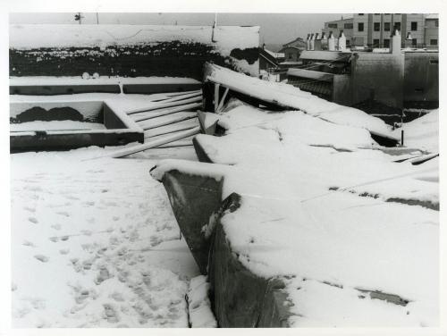 Palacio de Goyeneche. Obras de rehabilitación (nieve)