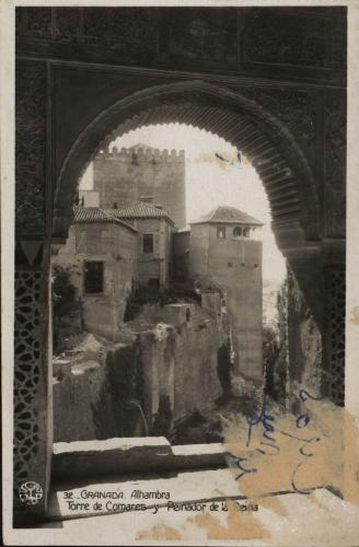 GRANADA. Ahambra. Torre de Comares y Peinador de la Reina